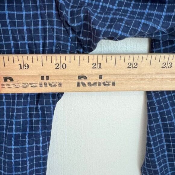 Michael Michael Kors Mens Size M 15 1/2 Blue Long Sleeve Button Down Shirt 32 33 - Picture 10 of 12